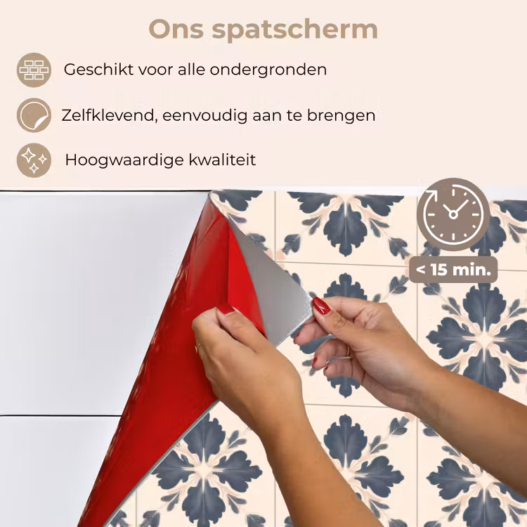 Spatscherm keuken - Bladvorm - Klassiek - Kleurrijk — 4