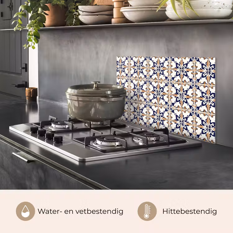 Spatscherm keuken - Klassiek - Patroon - Kleurrijk — 2