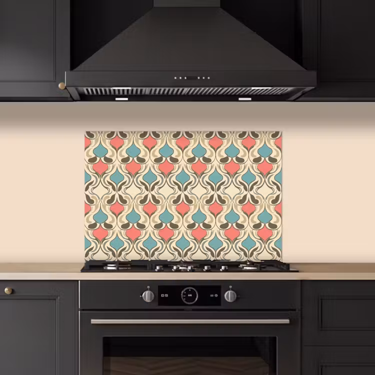 Spatscherm keuken - Barok - Retro - Kleurrijk — 5