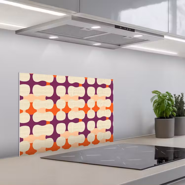 Spatscherm keuken - Modern - Patroon - Kleurrijk — 1