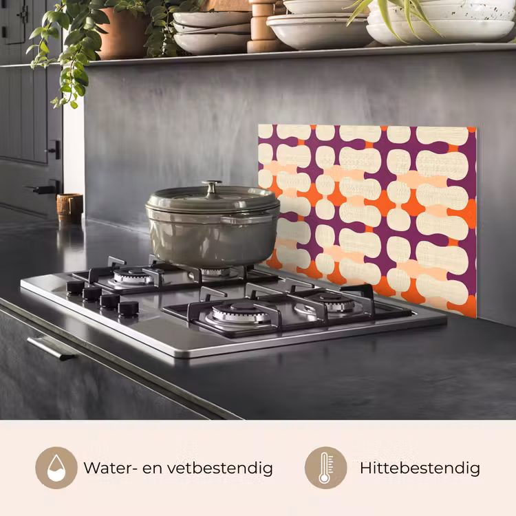 Spatscherm keuken - Modern - Patroon - Kleurrijk — 2