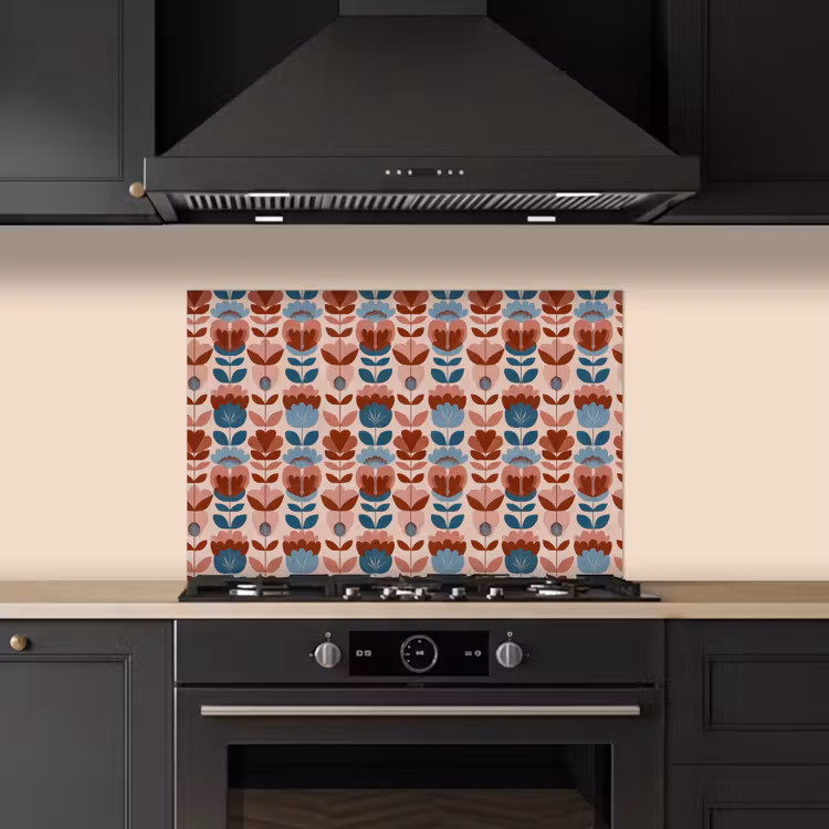 Spatscherm keuken - Vintage - Motief - Kleurrijk — 5