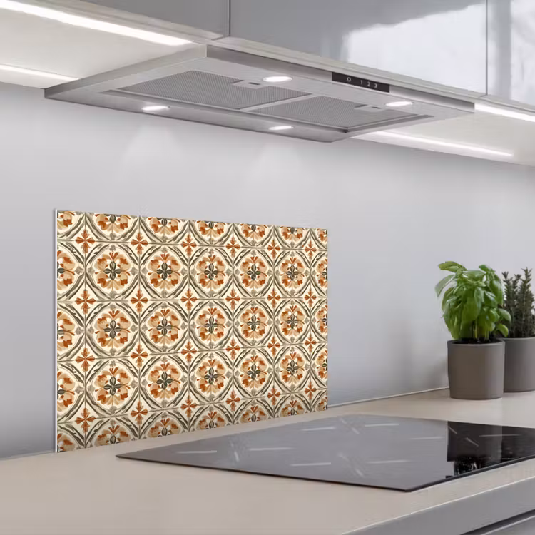 Spatscherm keuken - Elegant - Antiek - Kleurrijk — 1