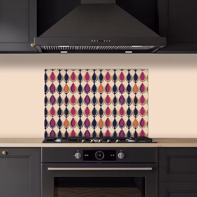 Spatscherm keuken - Vintage - Retro - Kleurrijk — 5