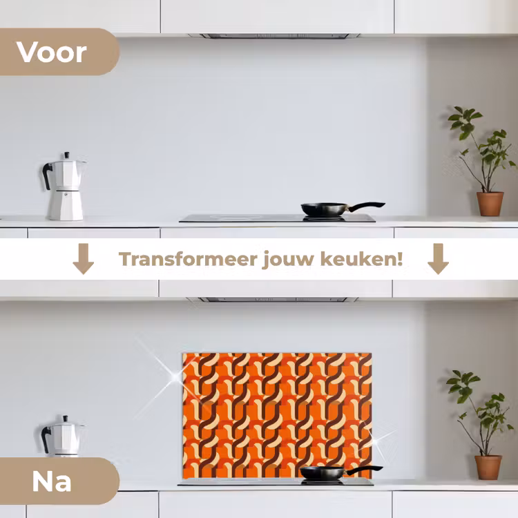 Spatscherm keuken - Retro - Modern - Kleurrijk — 7