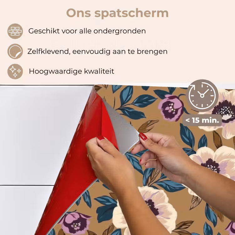 Spatscherm keuken - Floraal - Stilleven - Kleurrijk — 4
