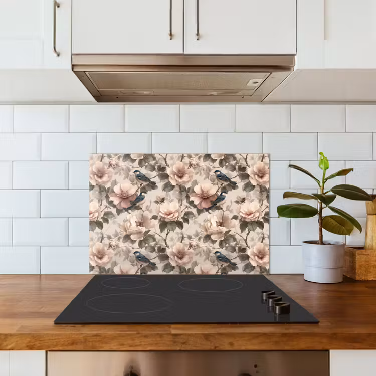 Spatscherm keuken - Klassiek - Vogels - Kleurrijk — 3