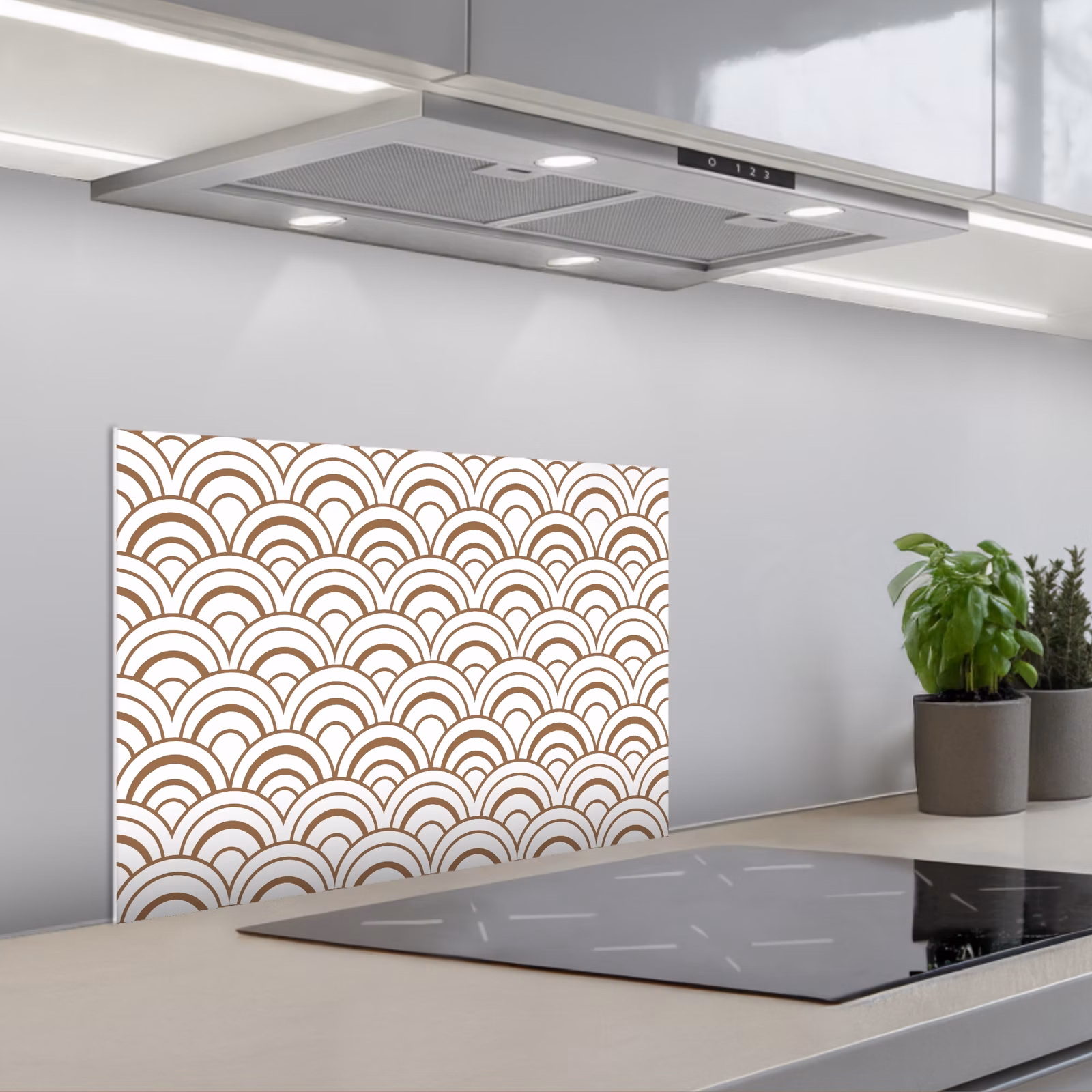 Spatscherm keuken - Klassiek - Motief - Terracotta — 1