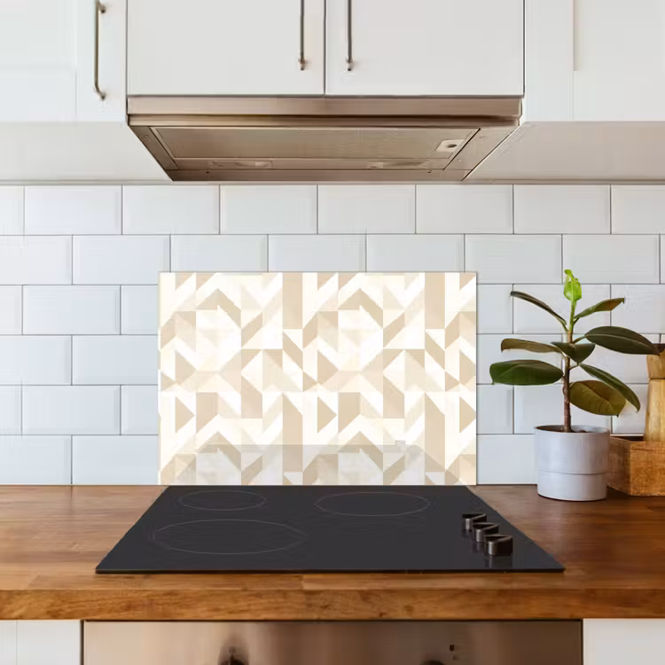 Spatscherm keuken - Modern - Abstract - Beige — 3