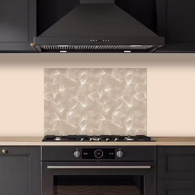 Spatscherm keuken - Organisch - Textuur - Beige — 5