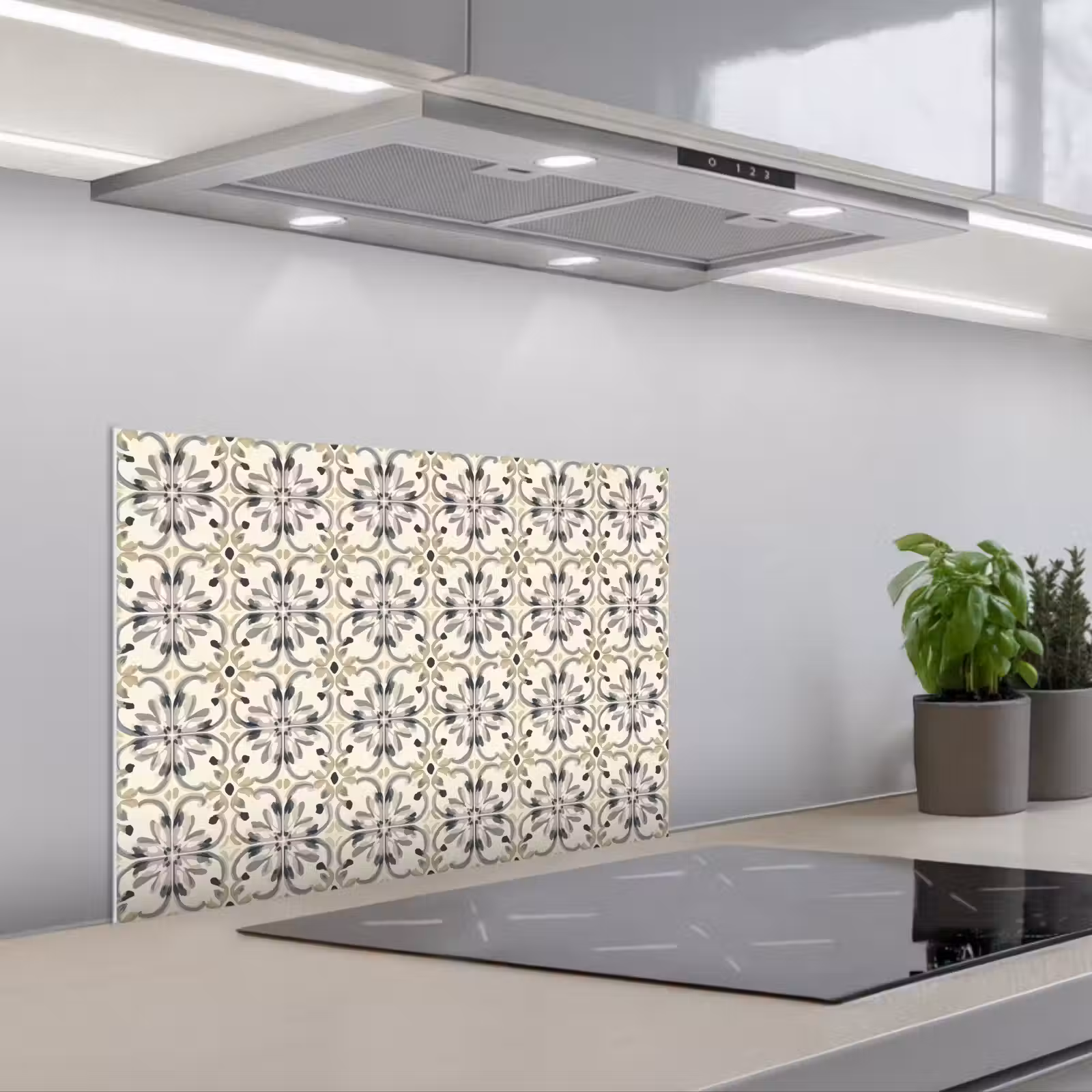 Spatscherm keuken - Floraal - Patroon - Kleurrijk — 1
