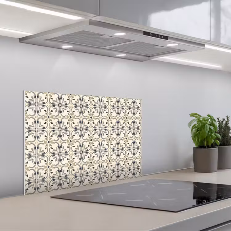 Spatscherm keuken - Floraal - Patroon - Kleurrijk — 1