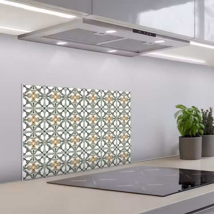 Spatscherm keuken - Floraal - Verweerd - Keurrijk — 1
