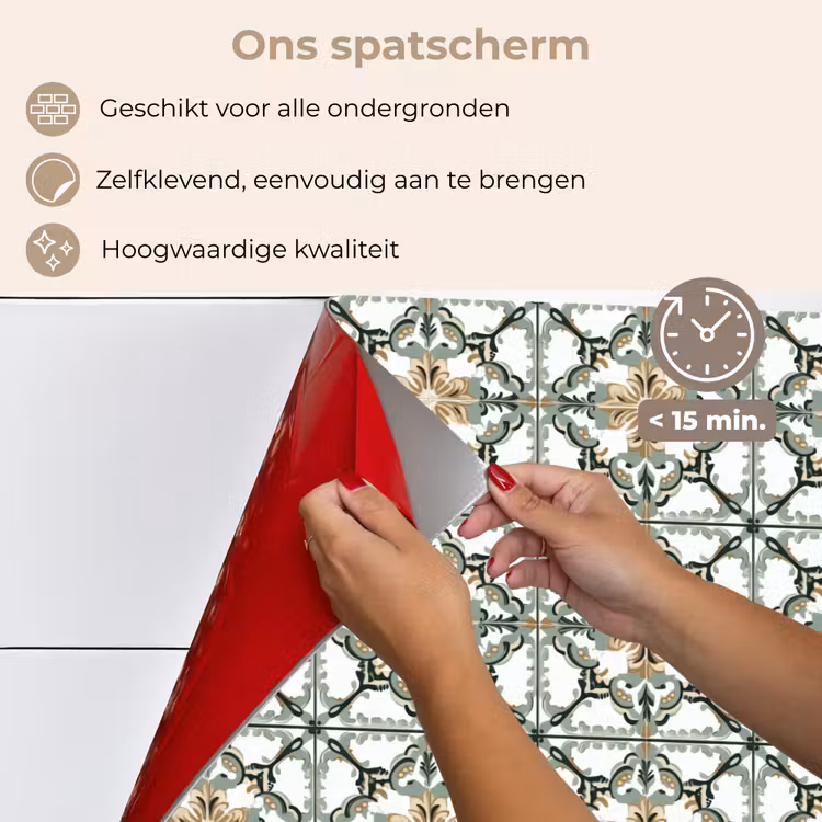 Spatscherm keuken - Floraal - Verweerd - Keurrijk — 4