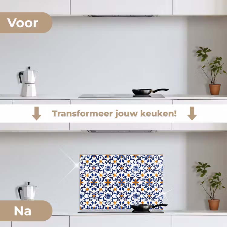 Spatscherm keuken - Patroon - Modern - Kleurrijk — 7