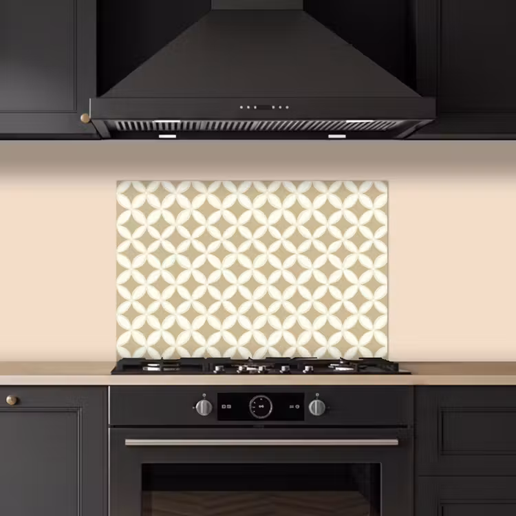 Spatscherm keuken - Symmetrisch - Motief - Beige — 5