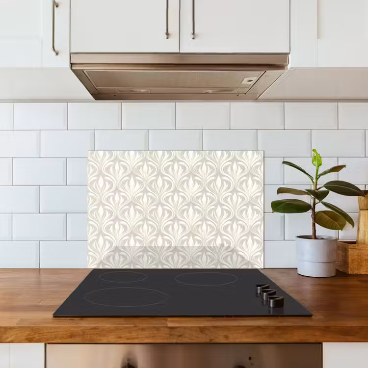 Spatscherm keuken - Barok - Patroon - Beige — 3