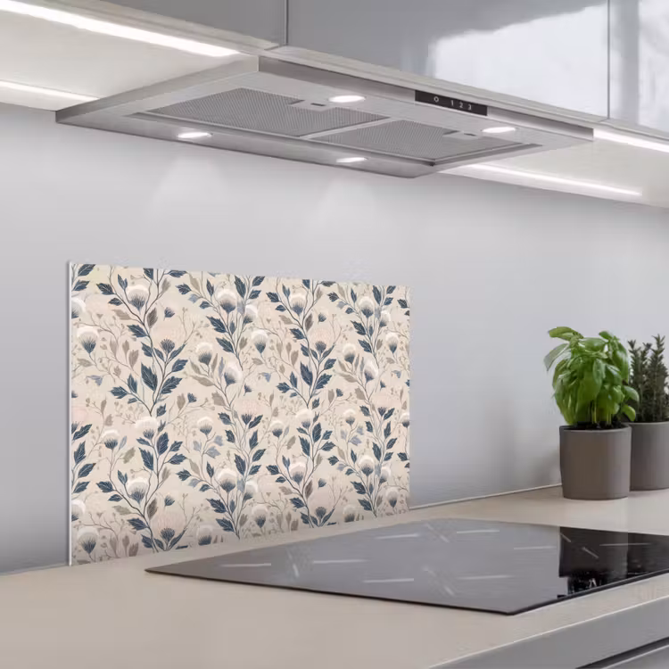 Spatscherm keuken - Klassiek - Botanisch - Kleurrijk — 1