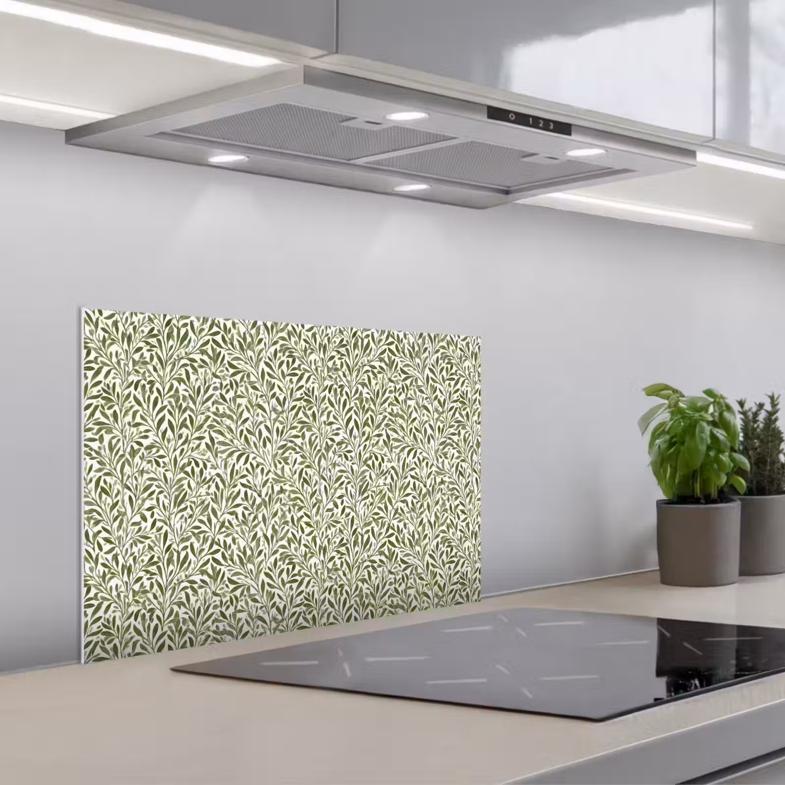 Spatscherm keuken - Botanisch - Takken - Groen — 1