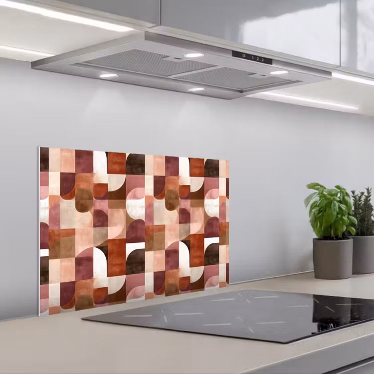 Spatscherm keuken - Geometrie - Modern - Retro — 1