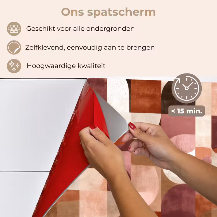 Spatscherm keuken - Geometrie - Modern - Retro — 4