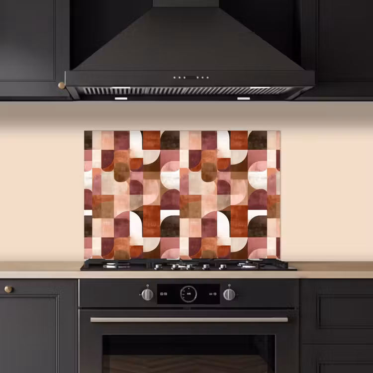 Spatscherm keuken - Geometrie - Modern - Retro — 5