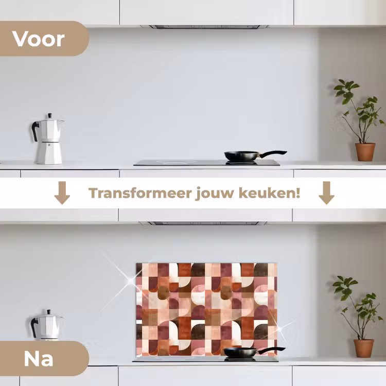 Spatscherm keuken - Geometrie - Modern - Retro — 7