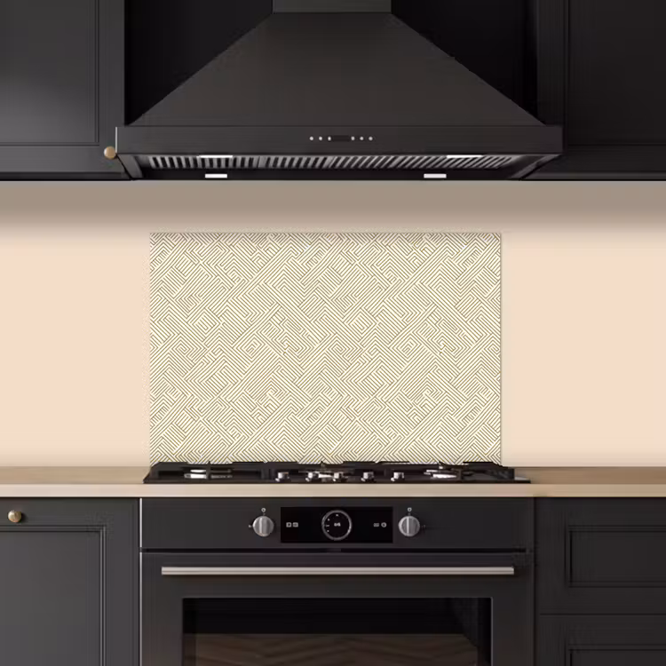 Spatscherm keuken - Geometrisch - Lijnen - Groen — 5
