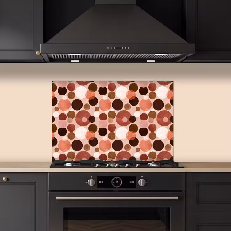 Spatscherm keuken - Cirkels - Modern - Kleurrijk — 5