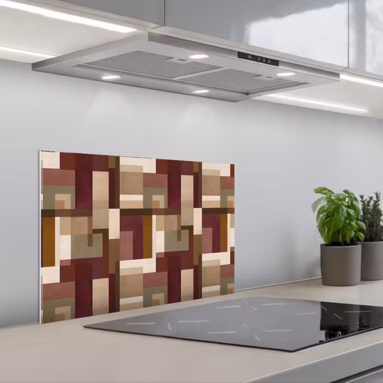 Spatscherm keuken - Modern - Geometrie - Kleurrijk — 1