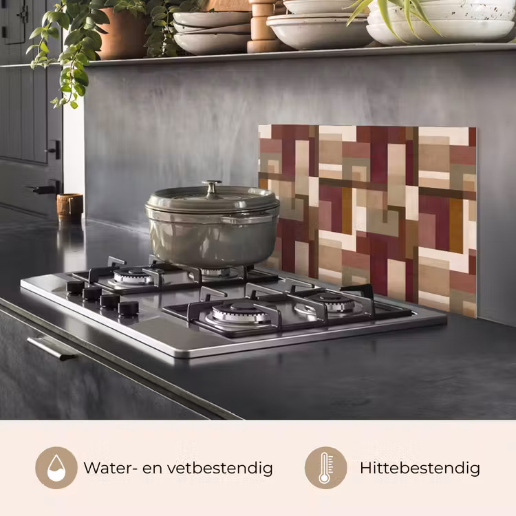 Spatscherm keuken - Modern - Geometrie - Kleurrijk — 2