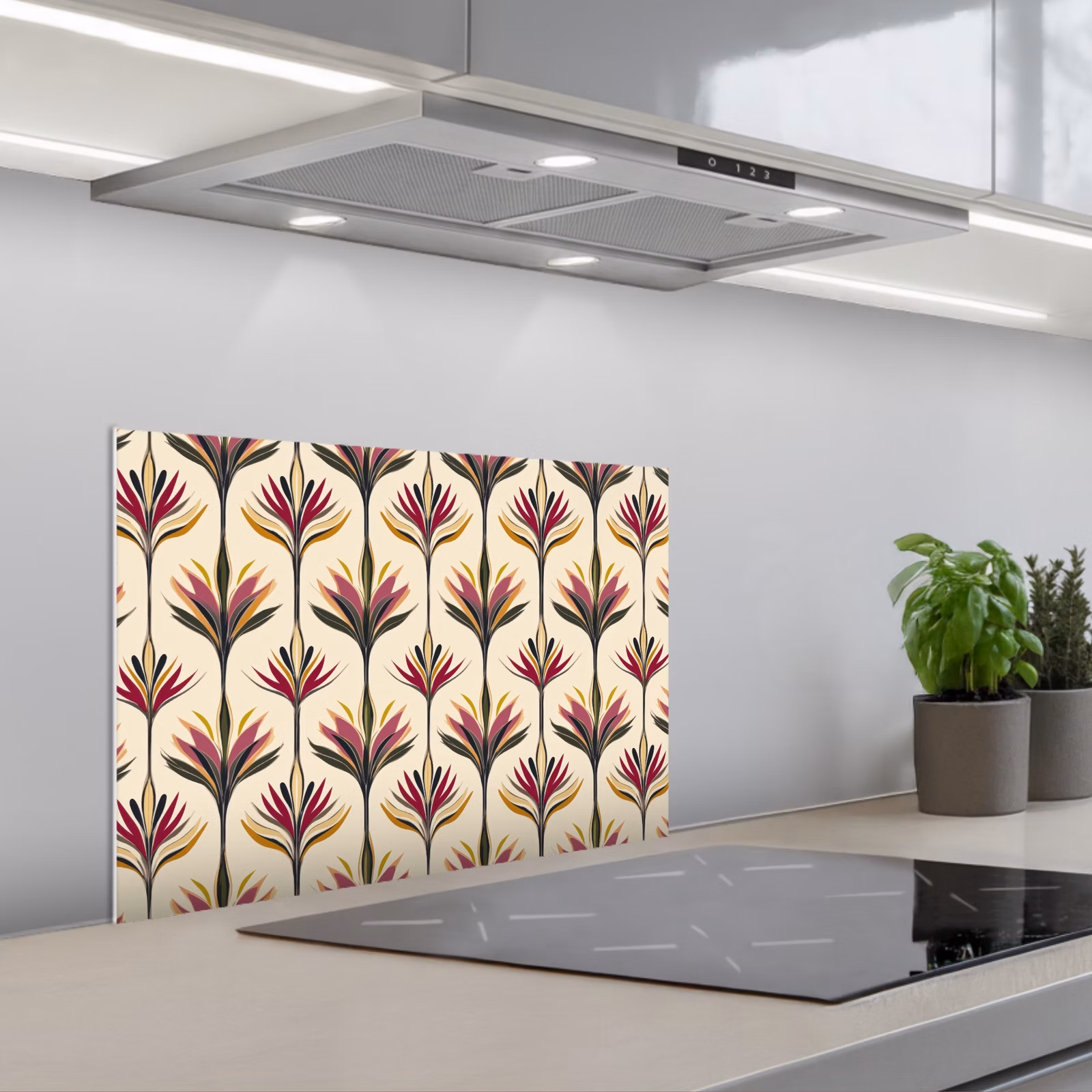 Spatscherm keuken - Waaier - Motief - Kleurrijk — 1