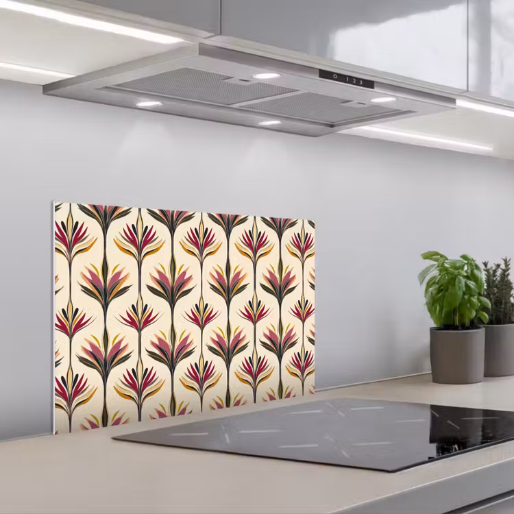 Spatscherm keuken - Waaier - Motief - Kleurrijk — 1