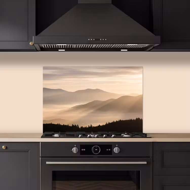 Spatscherm keuken - Bergen - Mist - Zonnestralen — 5