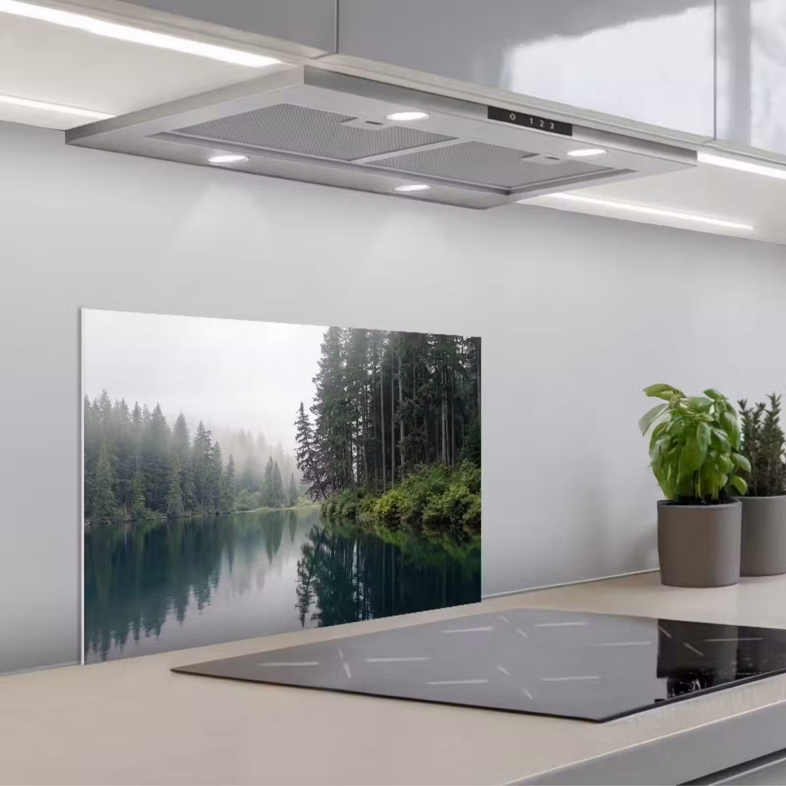 Spatscherm keuken - Bergen - Meer - Bos — 1