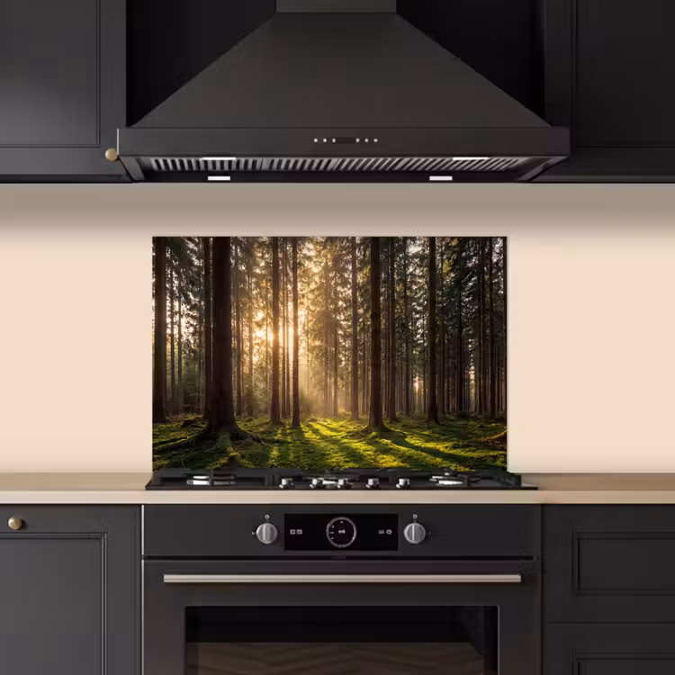 Spatscherm keuken - Bos - Gras - Zonlicht — 5