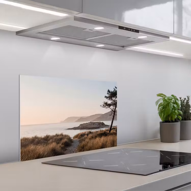Spatscherm keuken - Landschap - Kust - Duinen — 1