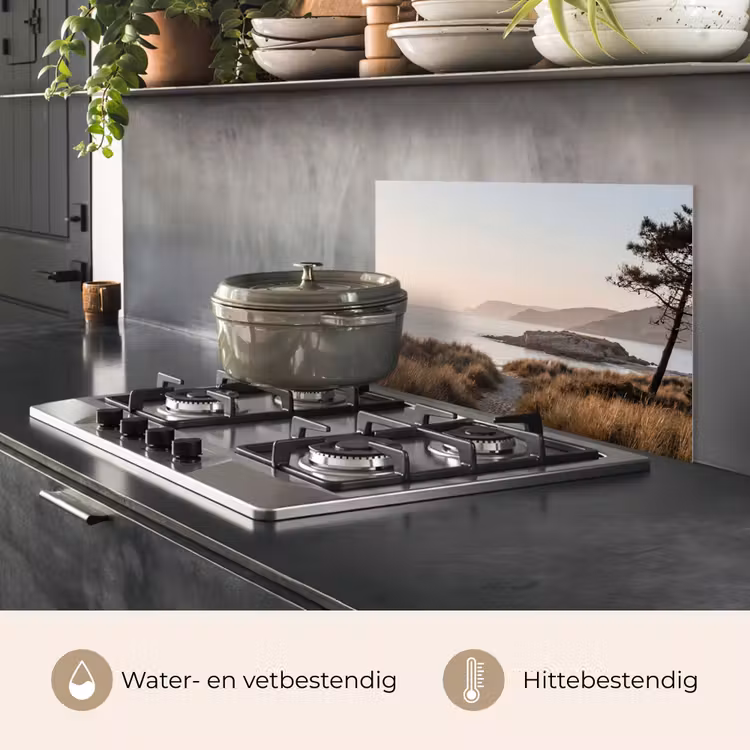 Spatscherm keuken - Landschap - Kust - Duinen — 2