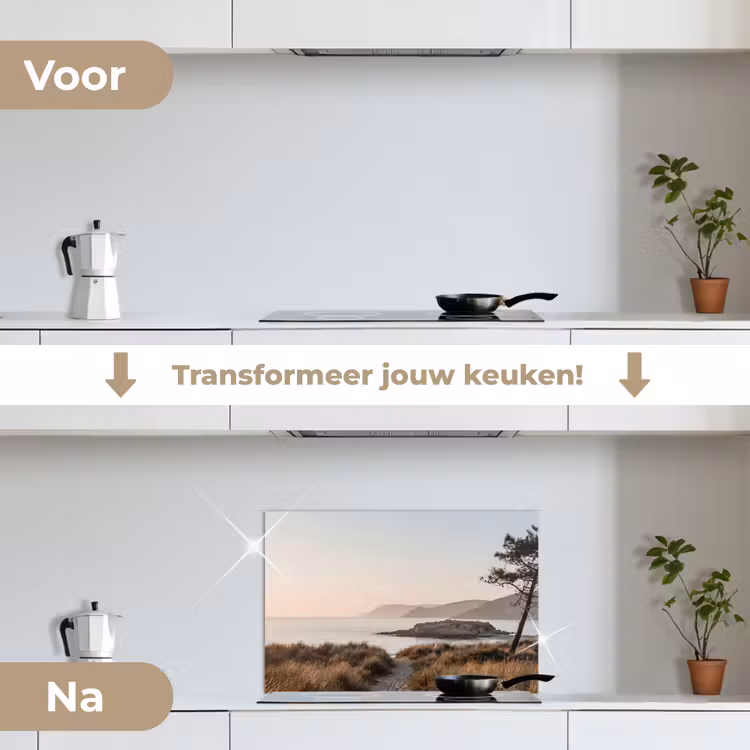Spatscherm keuken - Landschap - Kust - Duinen — 7