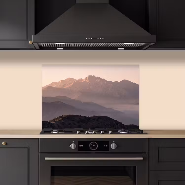 Spatscherm keuken - Panorama - Landschap - Bergen — 5