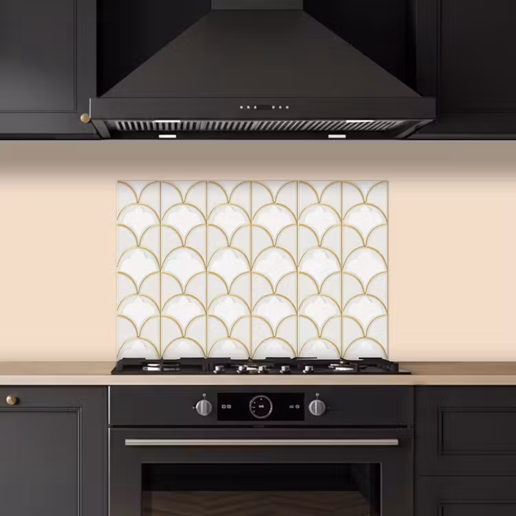 Spatscherm keuken - Mozaïek - Bogen - Goud — 5