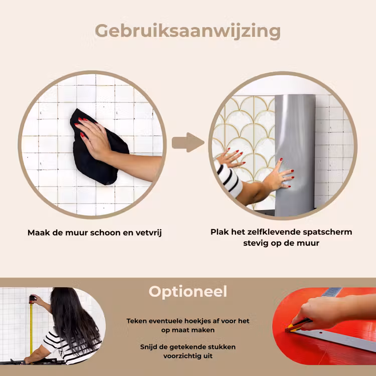 Spatscherm keuken - Mozaïek - Bogen - Goud — 6