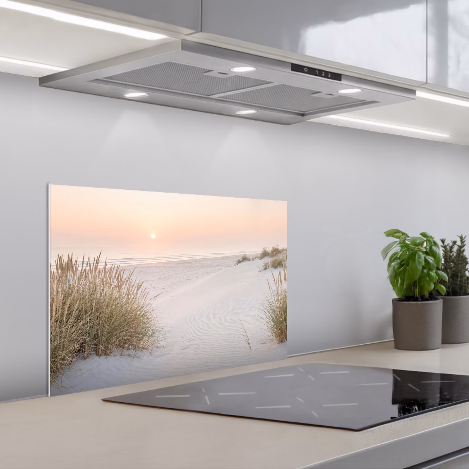 Spatscherm keuken - Horizon - Duinlandschap - Zand — 1