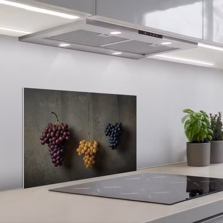 Spatscherm keuken - Druiven - Kleurrijk - Muur — 1