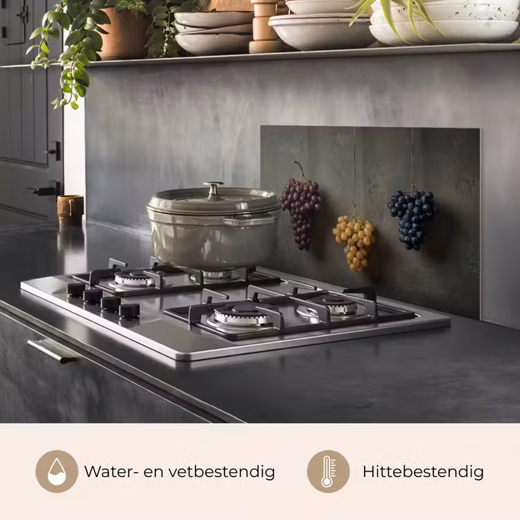 Spatscherm keuken - Druiven - Kleurrijk - Muur — 2