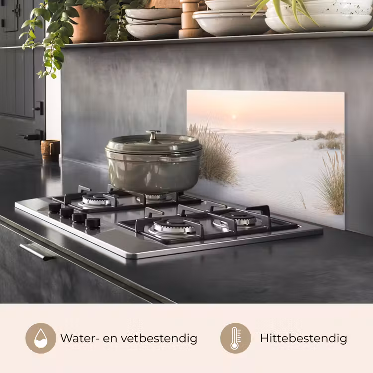 Spatscherm keuken - Horizon - Duinlandschap - Zand — 2