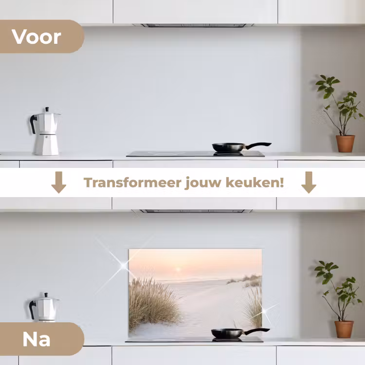 Spatscherm keuken - Horizon - Duinlandschap - Zand — 7