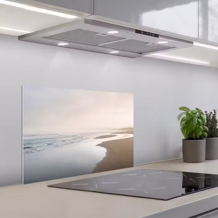 Spatscherm keuken - Kustlijn - Strand - Oceaan — 1