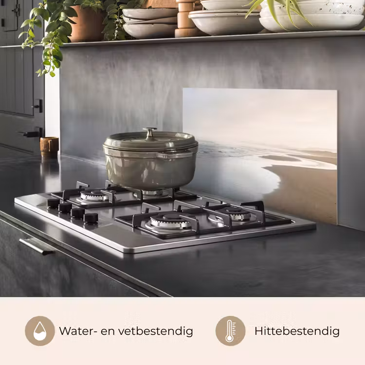 Spatscherm keuken - Kustlijn - Strand - Oceaan — 2