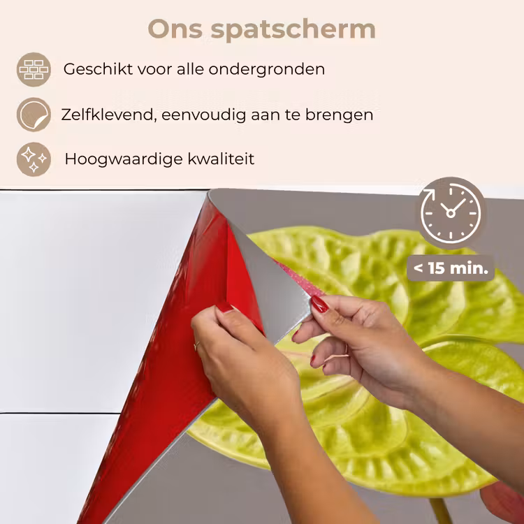 Spatscherm keuken - Planten - Anthurium - Groen - Roze — 4